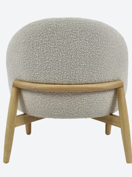 Pomax, Chaise relax en bois d'hévéa, Cocoon