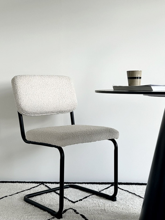 Chaise, en tissus bouclette, Capsule, Opjet
