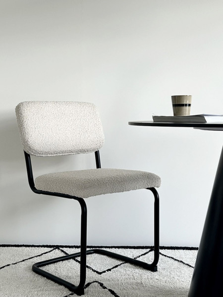 Chaise, en tissus bouclette, Capsule, Opjet