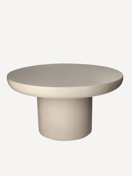 Pomax-table-basse-enduit-chaux,-Piastro-beige-d60cm