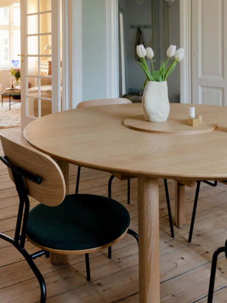 Umage Table à manger en chêne, Comfort Circle extensible