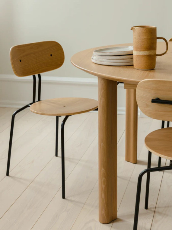 Umage Table à manger en chêne, Comfort Circle extensible