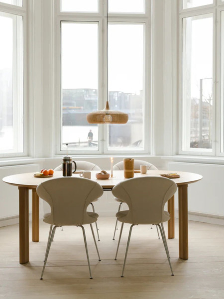 Umage Table à manger en chêne, Comfort Circle extensible