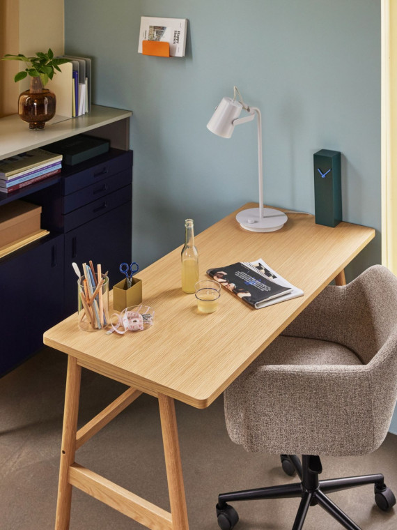 Hubsch-Commode bleu foncé/gris, Study
