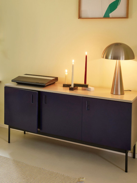 hubsch -Dark blue console.Grey,Study