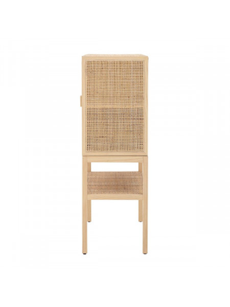 Armoire en pin et rotin naturel Sanna, Bloomingville