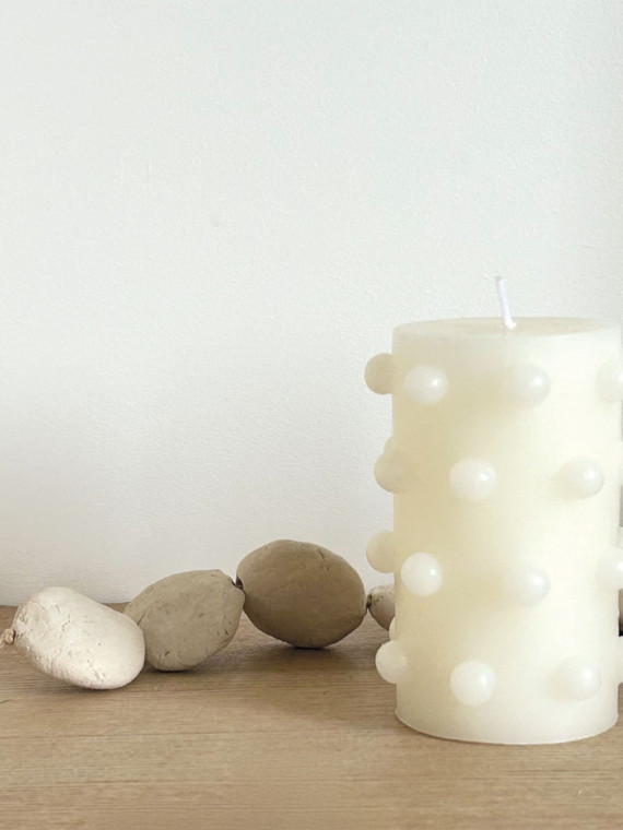 opjet-bougie-boules-en-cire-pillar-blanc