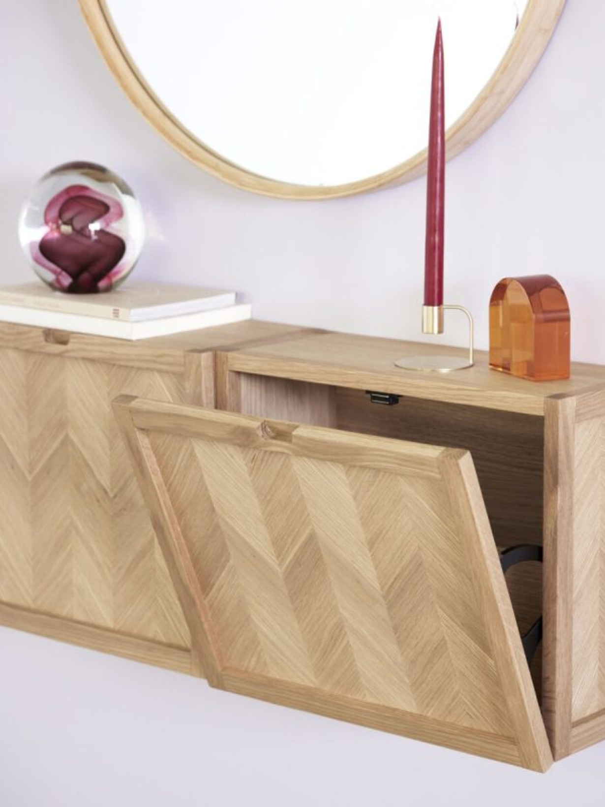 hubsch-natural-wood-shoe-cabinet-herringbone