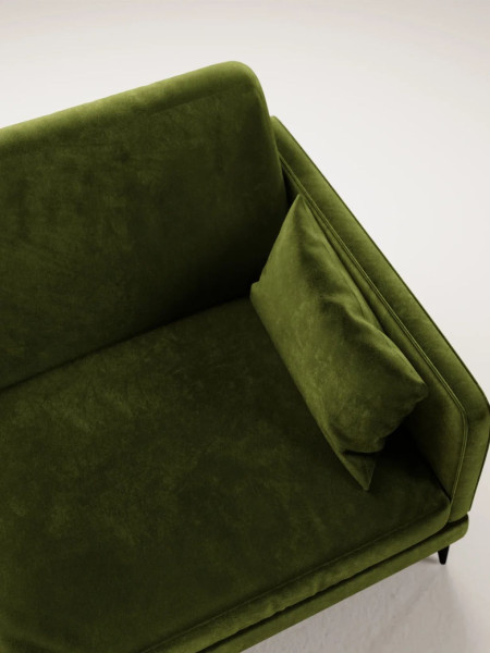 Panac Edition Herran 2-Seater Sofa in Raw Velvet Moss