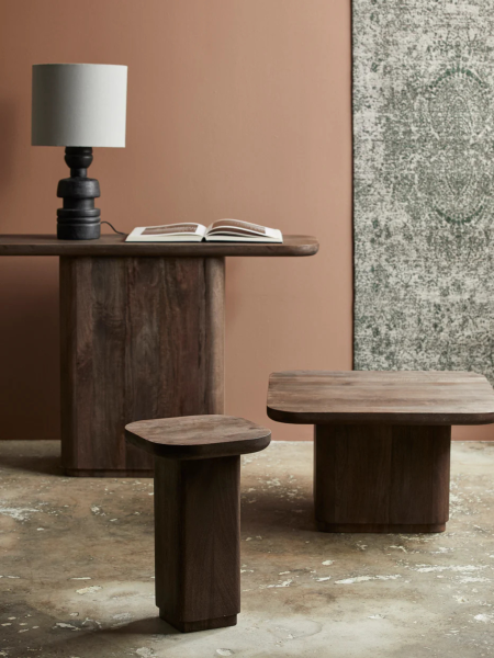 Nordal Table console en bois de manguier Toke