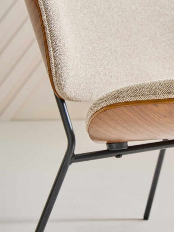 signature armchair serge fabric ecru