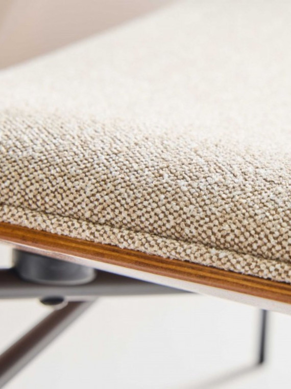 signature armchair serge fabric ecru