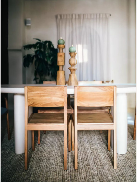 Pomax acacia wood chair alberton