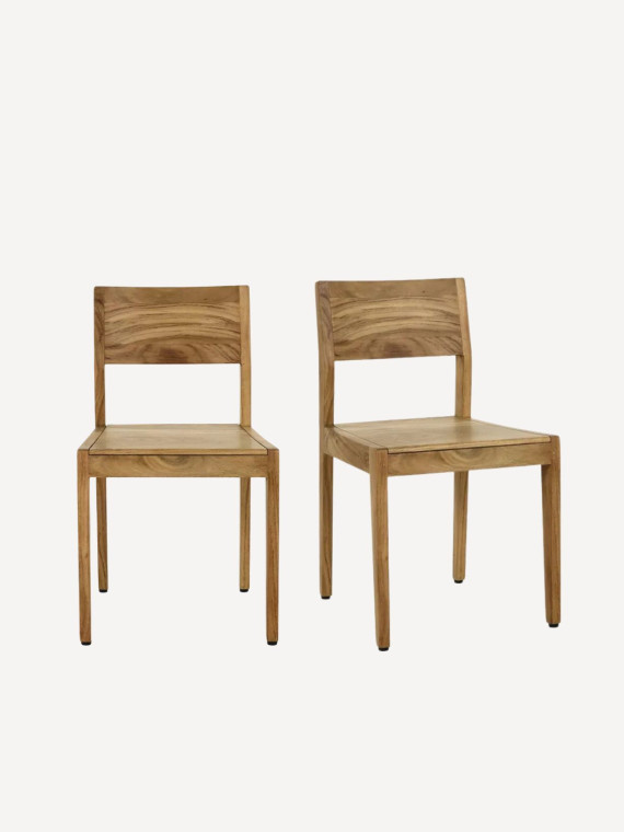 Pomax chaise bois acacia alberton