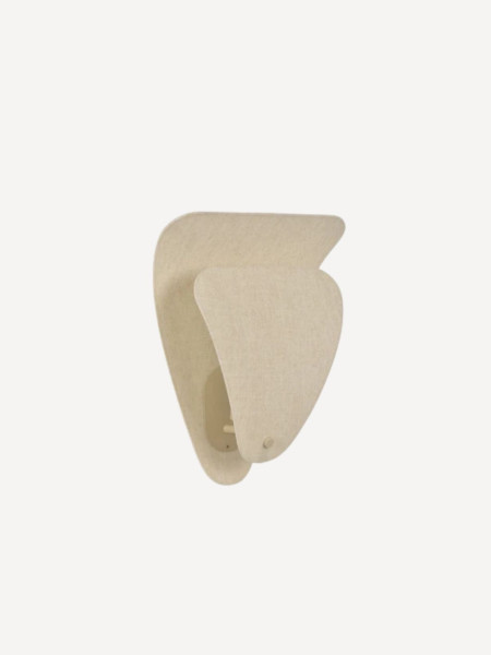 Market set wall lamp shell linen