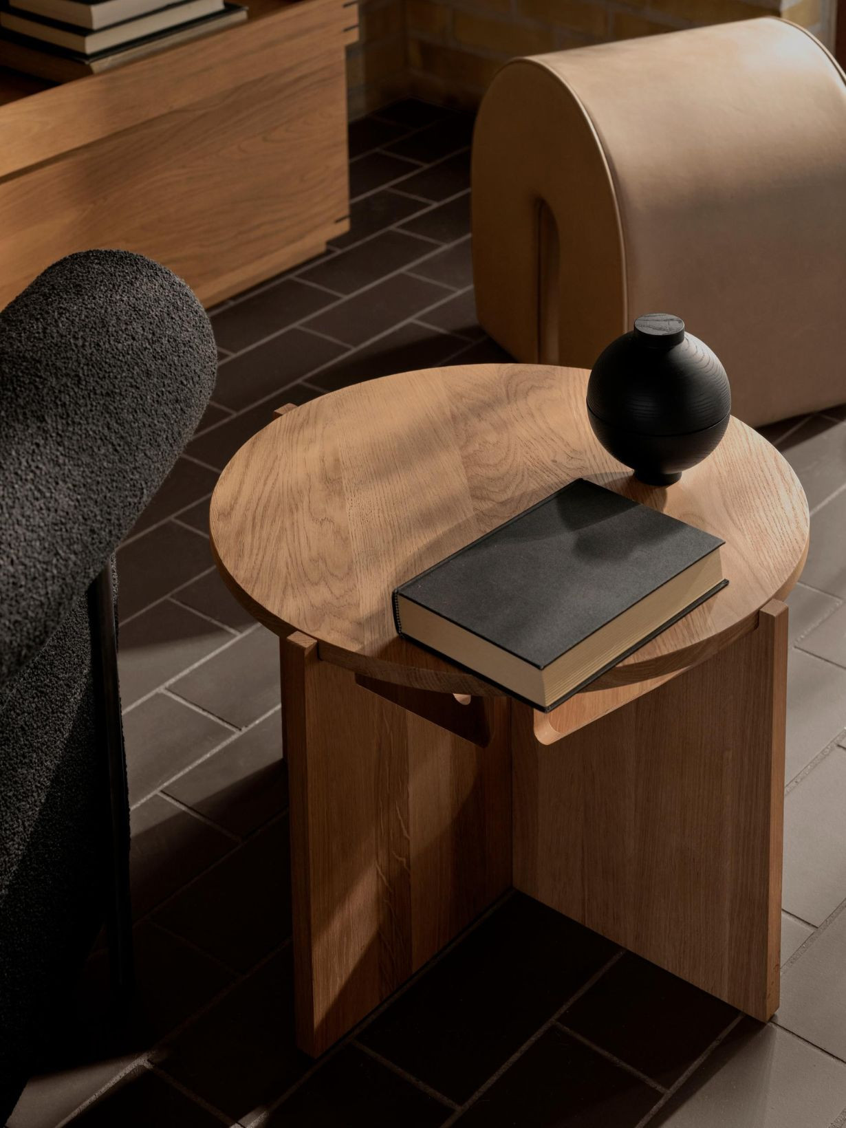 kristina dam single oak coffee table