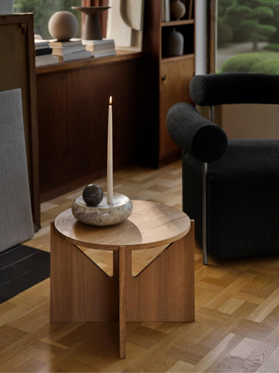 kristina dam single oak coffee table