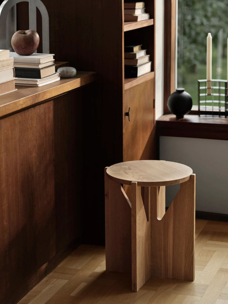 kristina dam tabouret simple chene