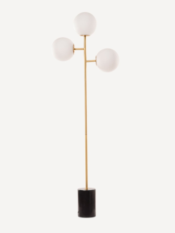 Pols Potten lampadaire full moon marbre noir 3 globes