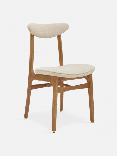 366 Concept 200-190 series Chair in solid ash wood and Boucle Creme Fabric