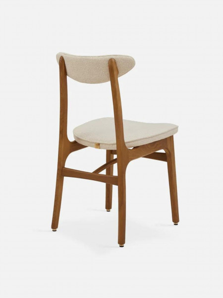 366 Concept 200-190 series Chair in solid ash wood and Boucle Creme Fabric