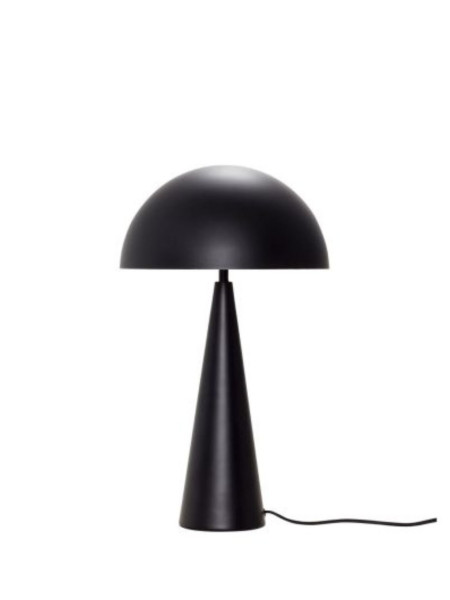 Hubsh Mush Lampe de table Haut Noir