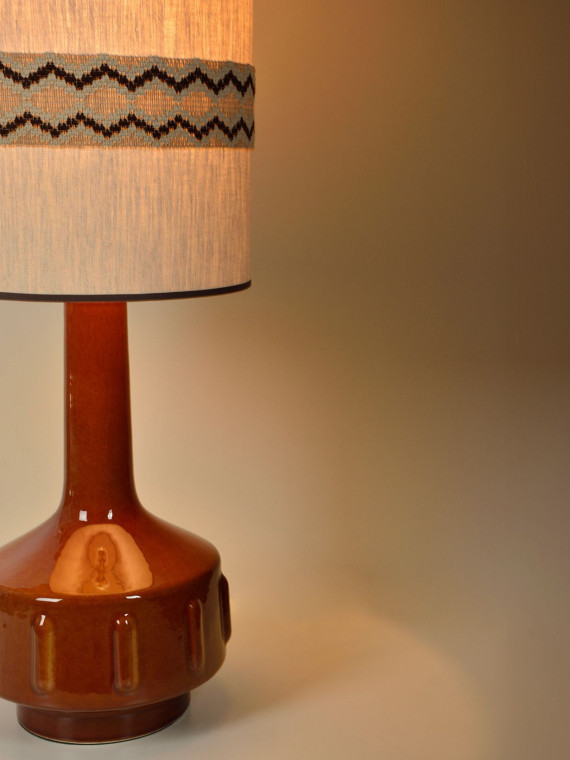 Market set lampe Jimmy céramique brun Rustic Galon XL