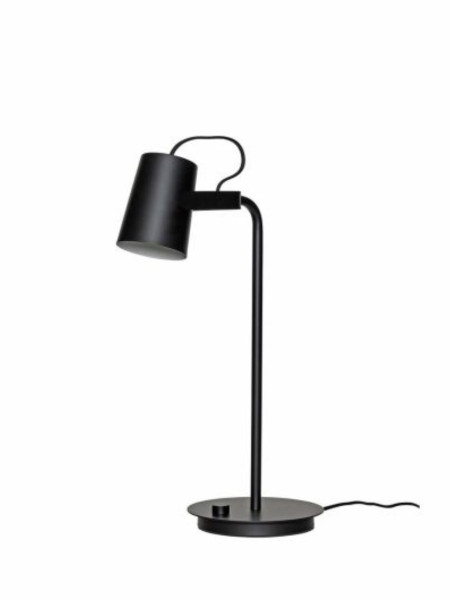 Hubsch table lamp in black metal ardent