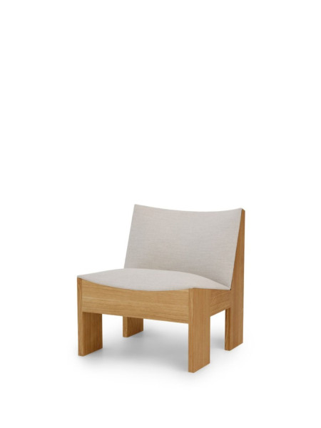 new works fauteuil lounge chêne massif tenon