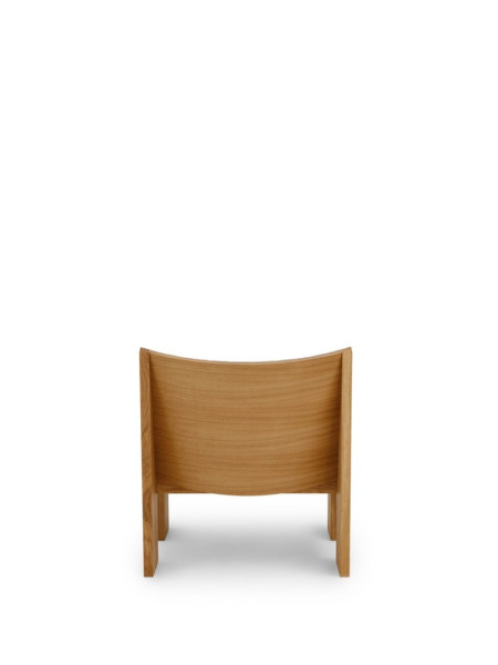 new works fauteuil lounge chêne massif tenon