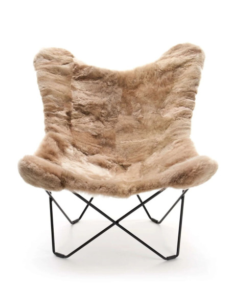 Weich- Fauteuil Papillon en Alpaga, Mariposa | MBS DESIGN
