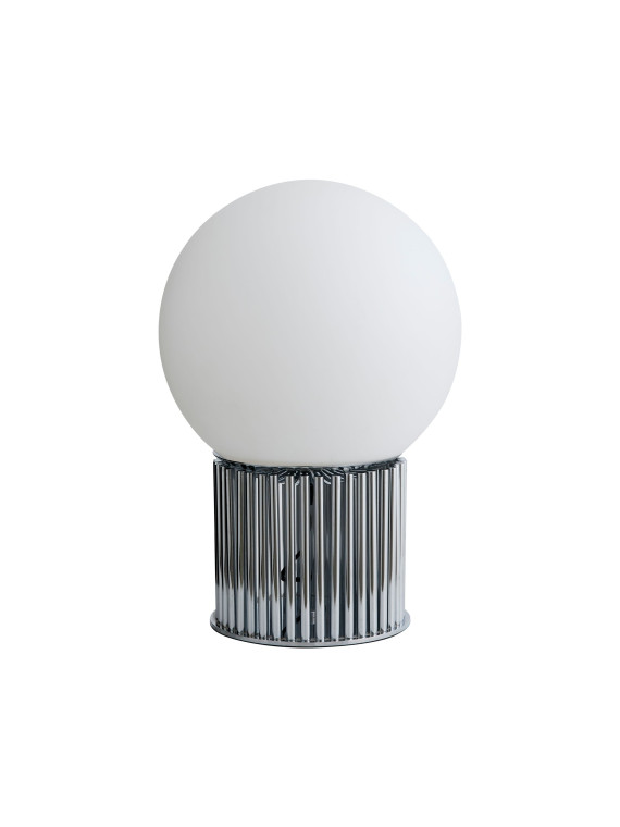 nordal Lampe de sol Hermod en métal Chromé