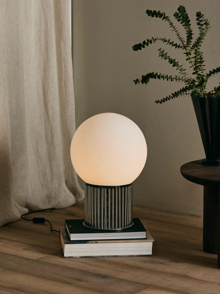 nordal Lampe de sol Hermod en métal Chromé