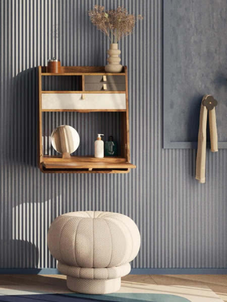 Gaston wall desk in natural oak 60 cm, Hartô | MBS Design