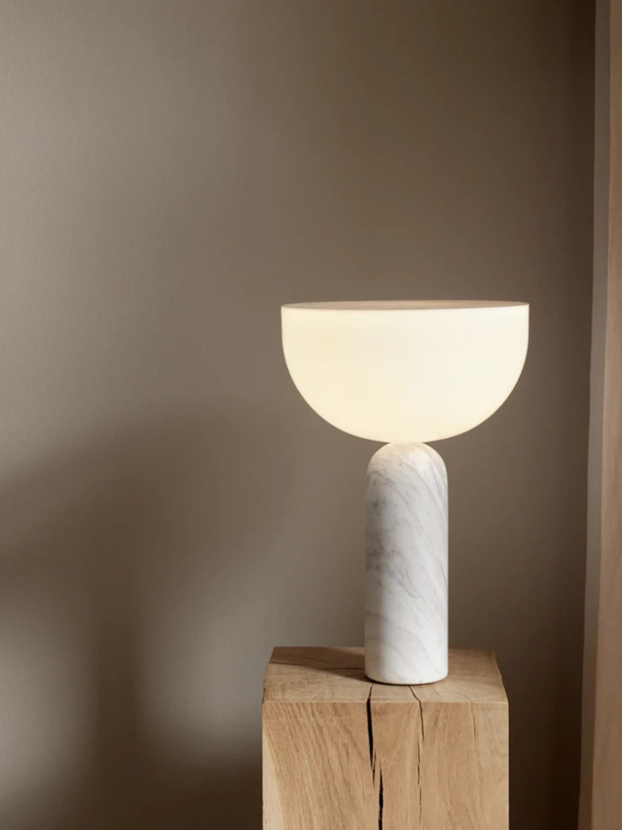 Portable marble table lamp Kizu, New Works | MBS Design