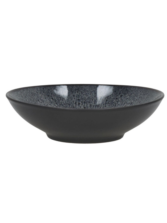Pomax stoneware soup bowls, MIRHA dark grey Ø18.9cm