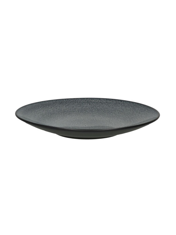 pomax stoneware dinner plates MIRHA dark grey Ø27cm