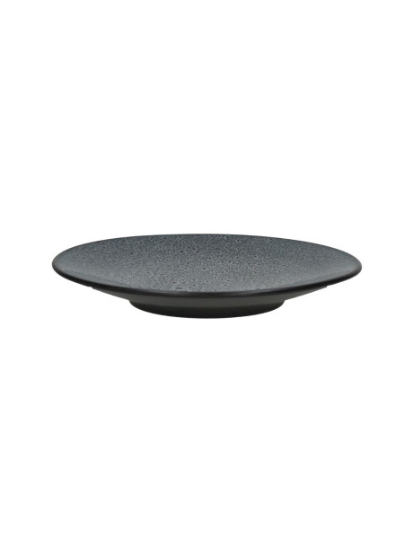 Pomax assiettes à dessert en grès MIRHA gris foncé Ø22cm