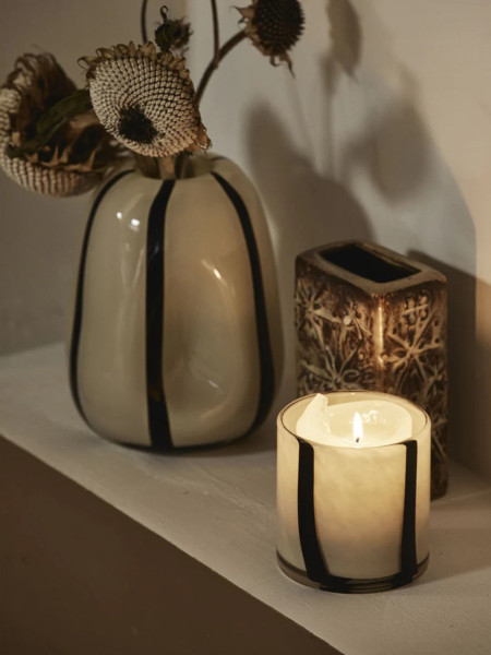 Nordal - Amber glass candlestick vase, Riva S | MBS Design