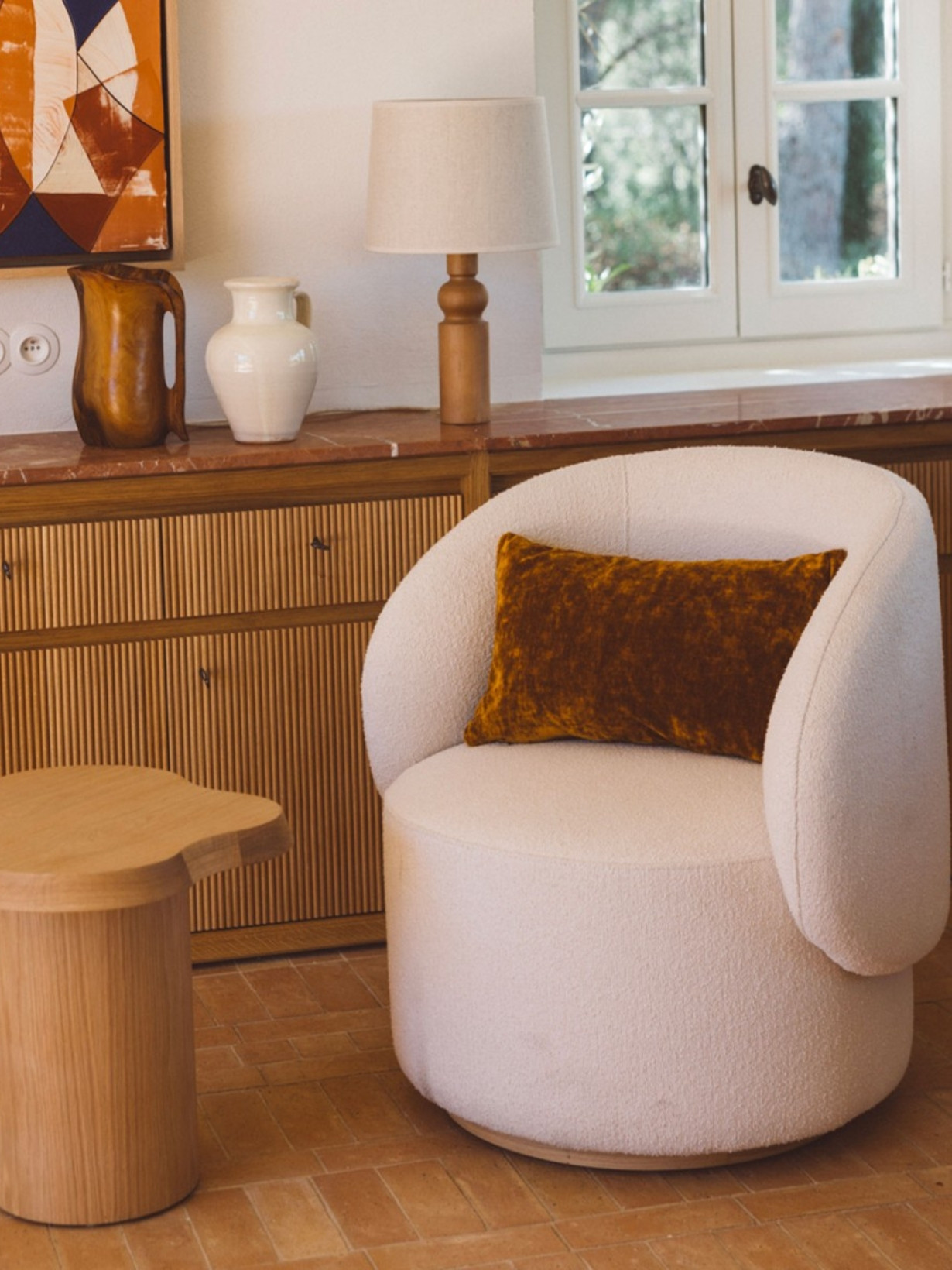 Fauteuil en bois, Auguste, Gabrielle Paris