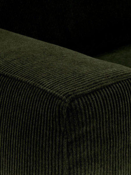 SITS Canapé droit Sophia en velours côtelé moss