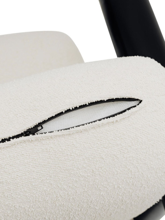 Gabrielle Paris - Fauteuil Claude 100 en inox noir thermolaqué | MBS Design