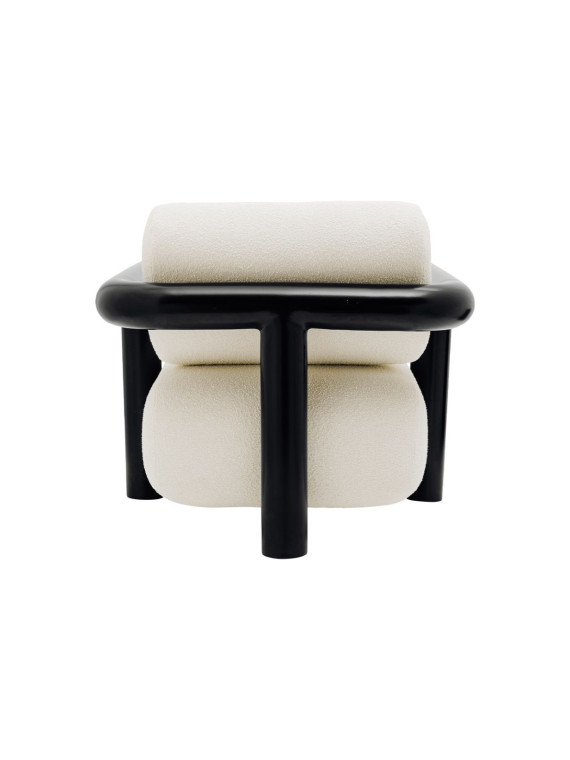 Gabrielle Paris - Fauteuil Claude 100 en inox noir thermolaqué | MBS Design