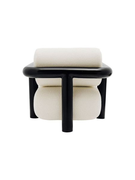 Gabrielle Paris - Claude 100 armchair in black powder-coated stainless steel | MBS Design