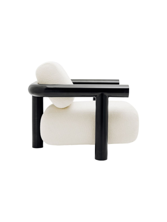 Gabrielle Paris - Claude 100 armchair in black powder-coated stainless steel | MBS Design