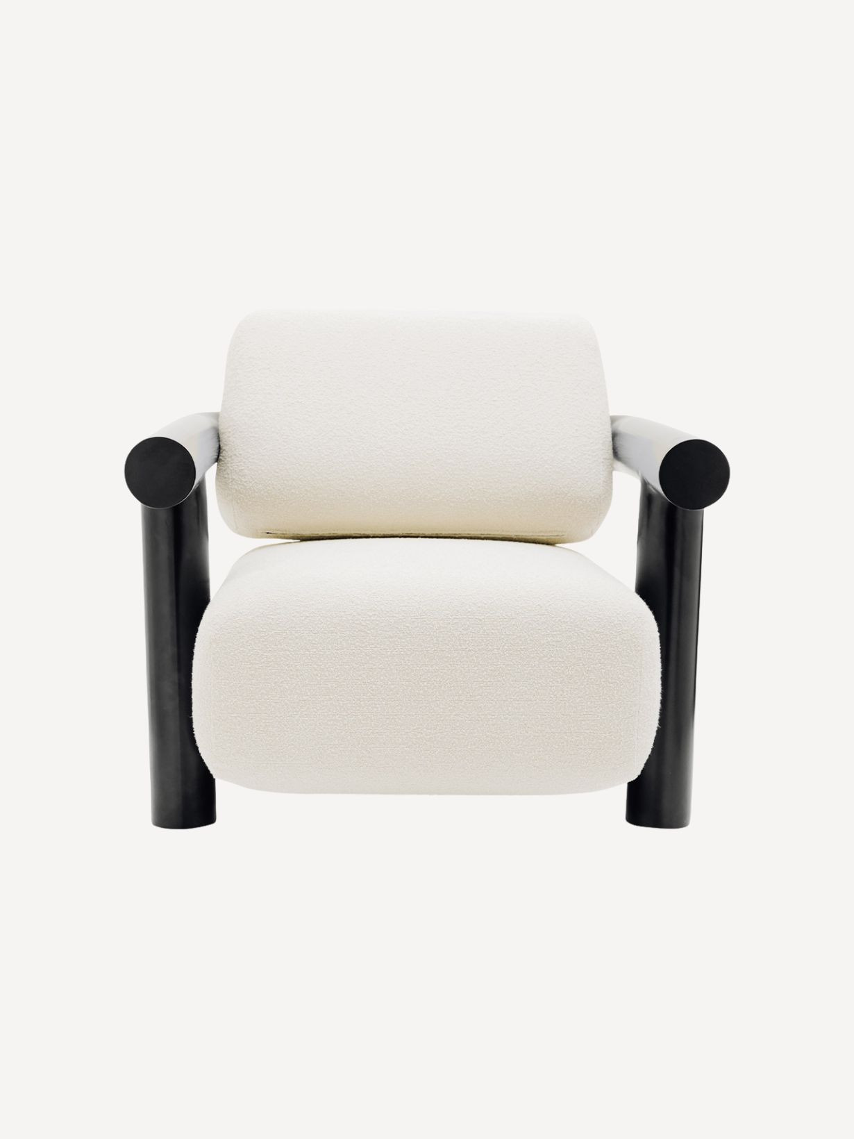 Gabrielle Paris - Claude 100 armchair in black powder-coated stainless steel | MBS Design
