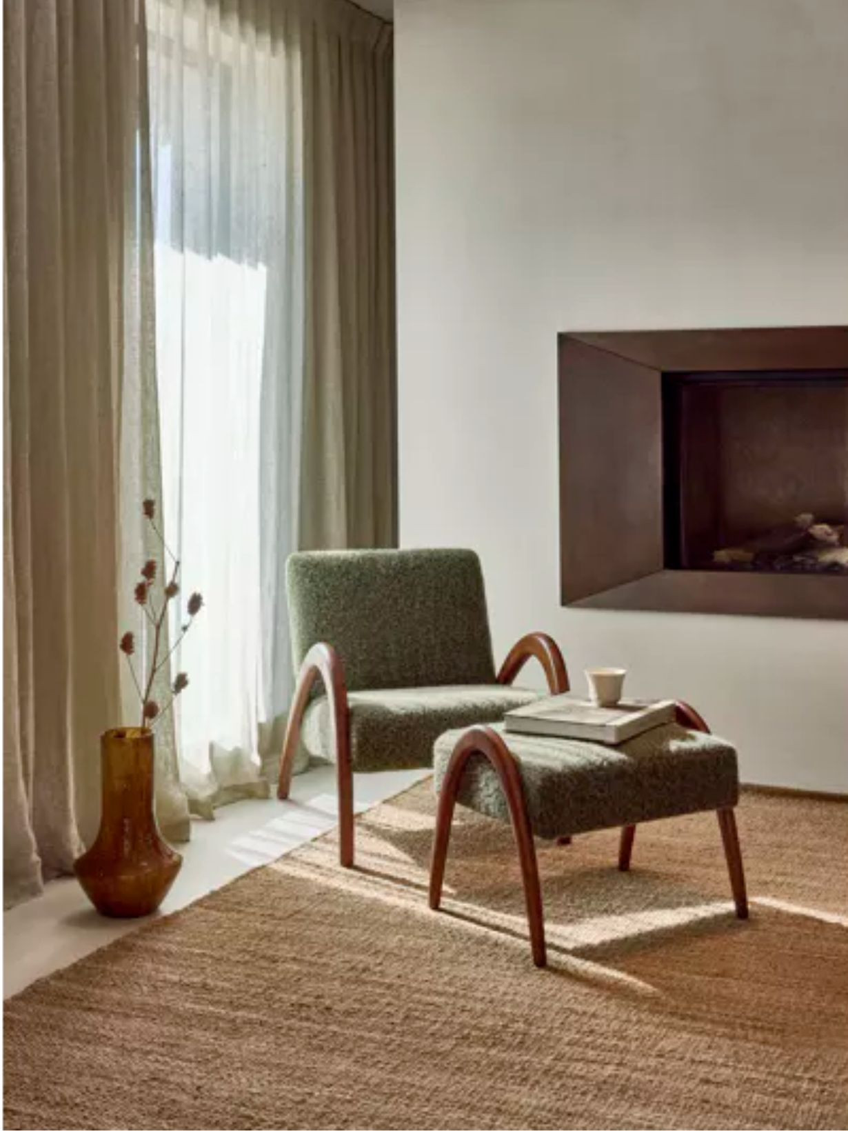 pomax Fauteuil maurice en bois d'hévéa