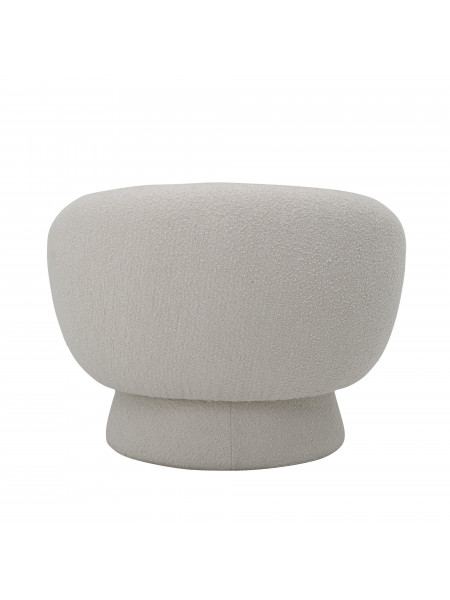 Ecru fabric upholstered armchair, Ted - Bloomingville