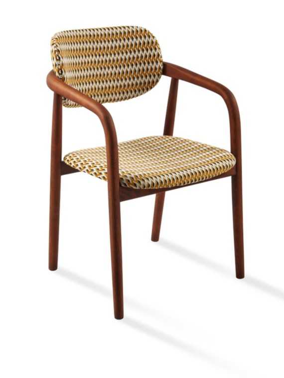 Chaise Henry Geo Ocre | MBS Design
