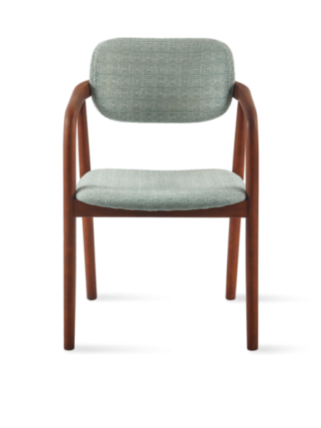  Chaise Henry Squared Vert Clair Pols Potten vue de côté